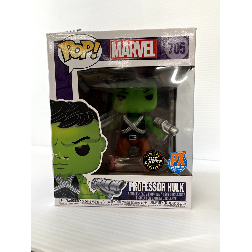 Funko Pop! # 705 Professor Hulk CHASE - Marvel Glow in the Dark 6in PX Previews